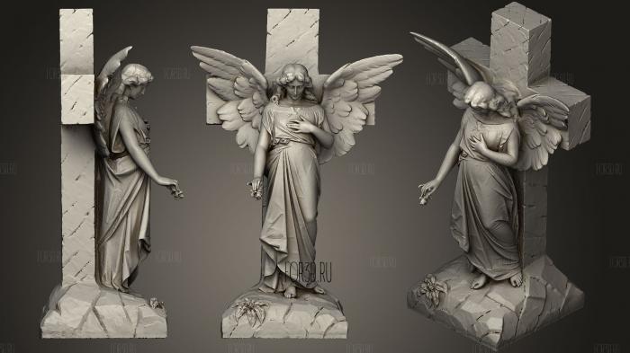 Angel Girl 3d print stl model for CNC